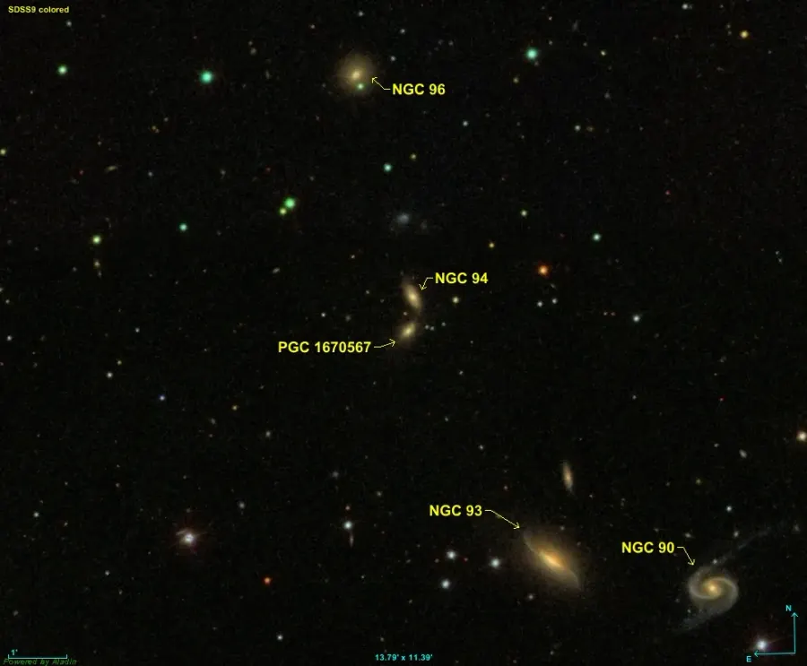 La carte NGC 94