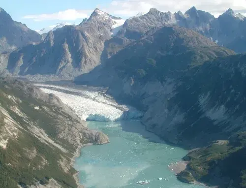 La carte Parc national de Glacier Bay