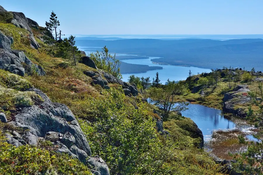 La carte Parc national de Paanajärvi