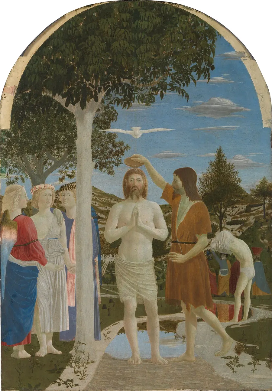 La carte Le Baptême du Christ