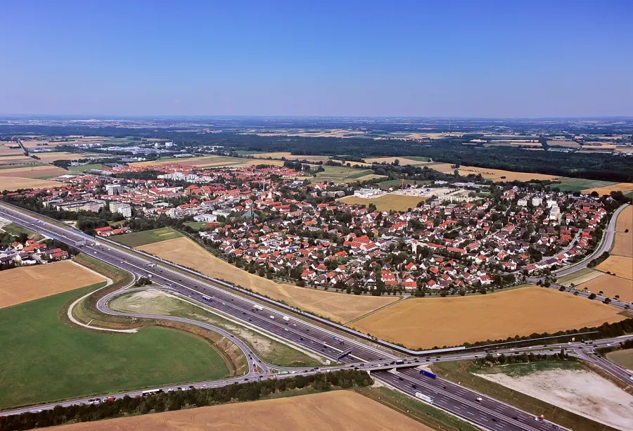 La carte Garching bei München
