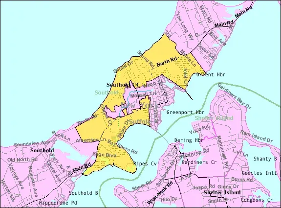 The Greenport West, New York card