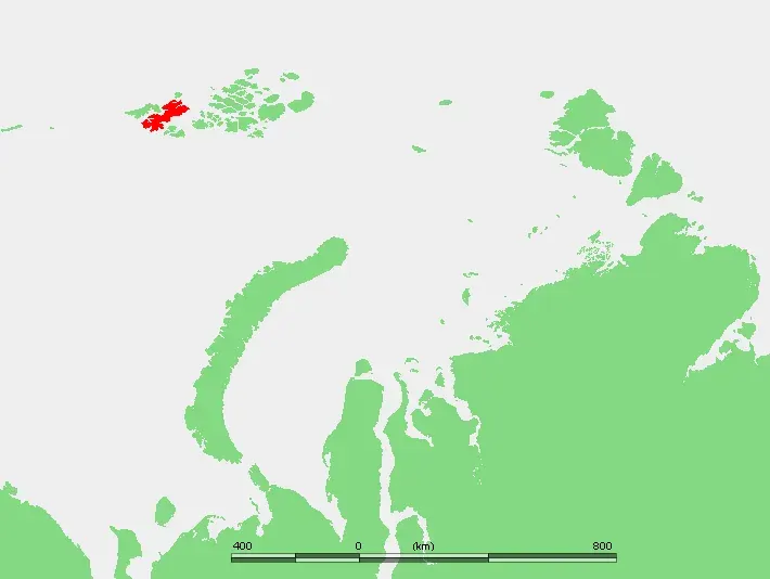 La carte Île Arthur