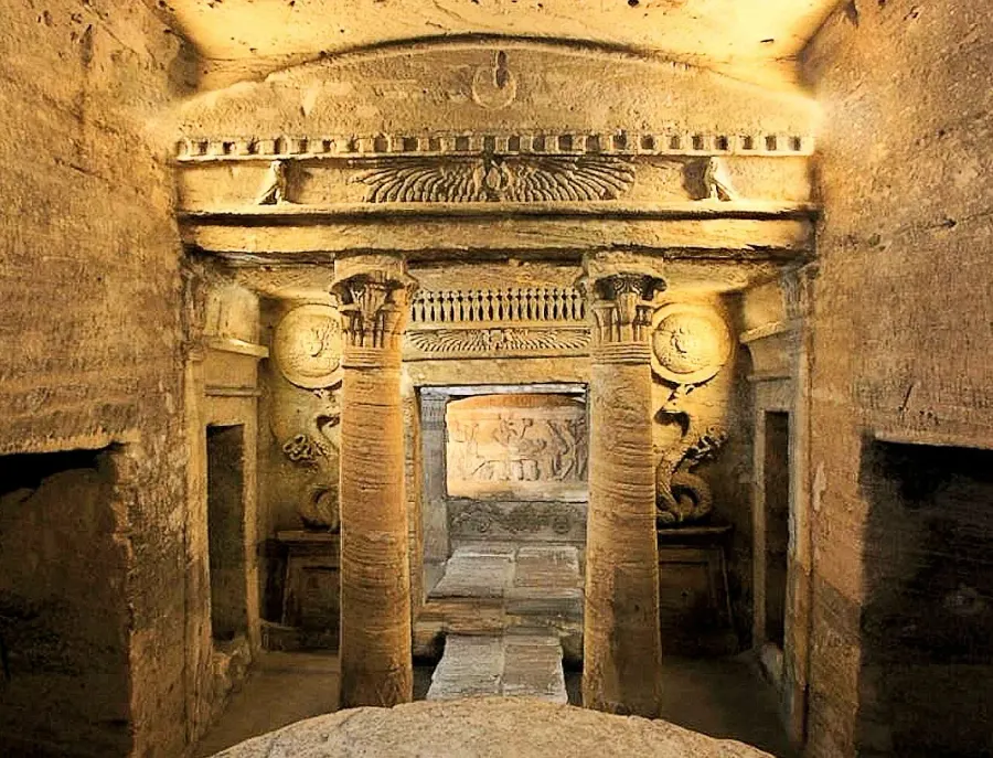 The Catacombs of Kom El Shoqafa card