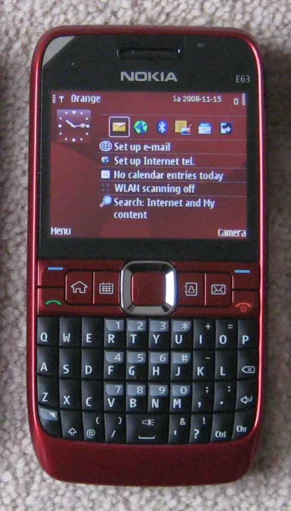 The Nokia E63 card