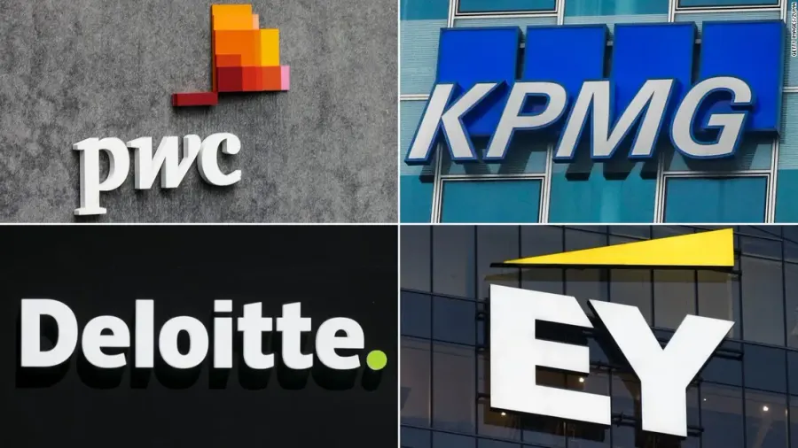 The Big Four accounting firms card