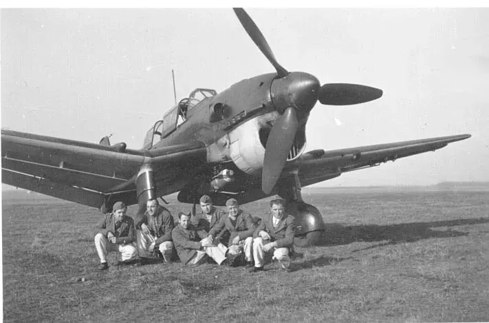The Junkers Ju 87 card