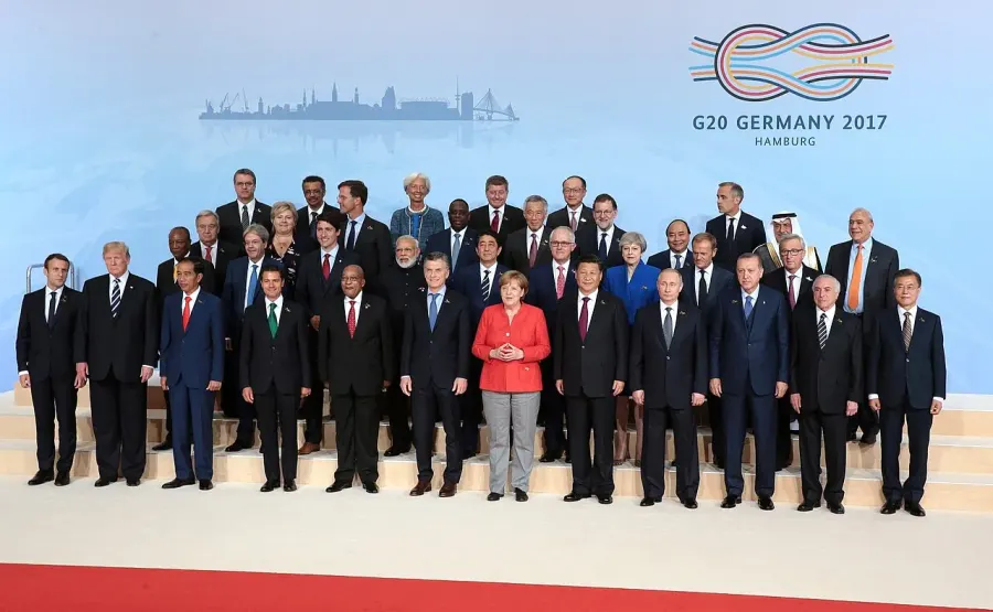 La carte Sommet du G20 de 2017
