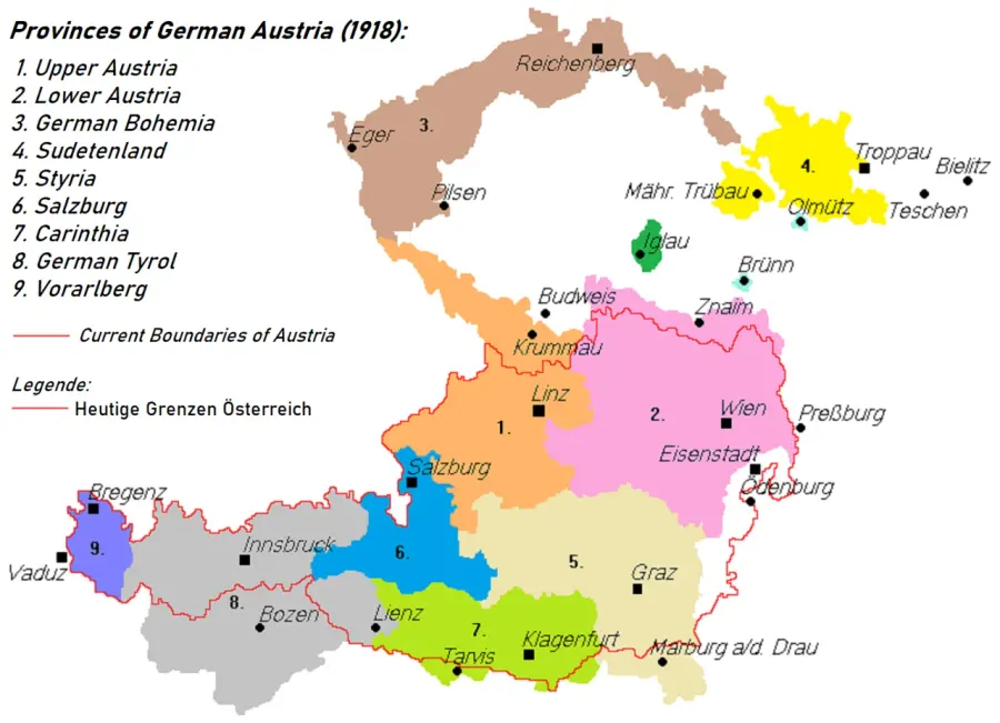 The Republic of German-Austria card