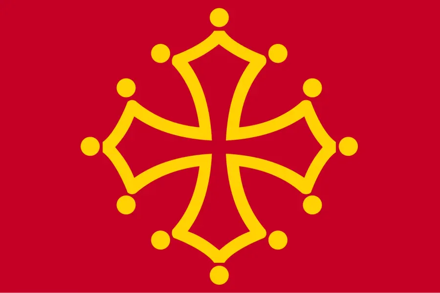 La carte Drapeau de Midi-Pyrénées