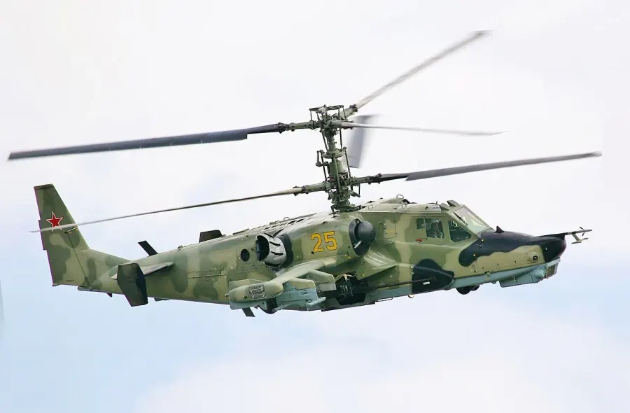 La carte Kamov Ka-50