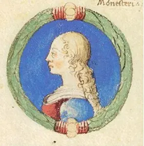 The Beatrice d'Este, Queen of Hungary card