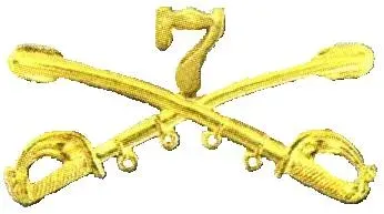 La carte 7e régiment de cavalerie
