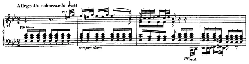 La carte Symphonie no 8 de Beethoven