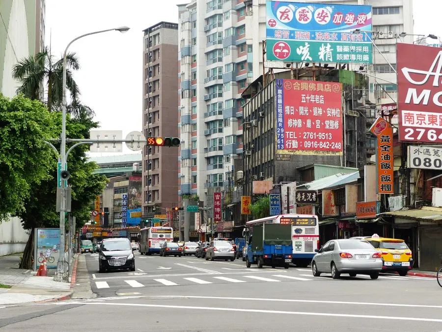 La carte District de Songshan