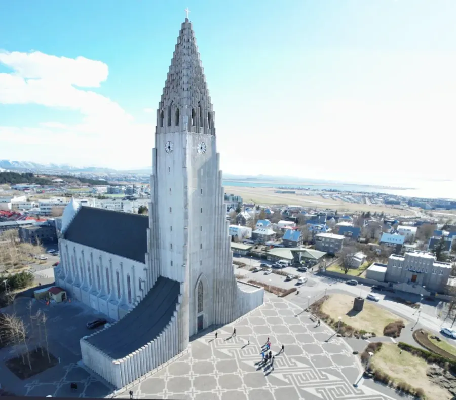 La carte Hallgrímskirkja