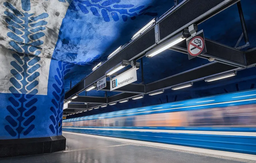La carte Métro de Stockholm
