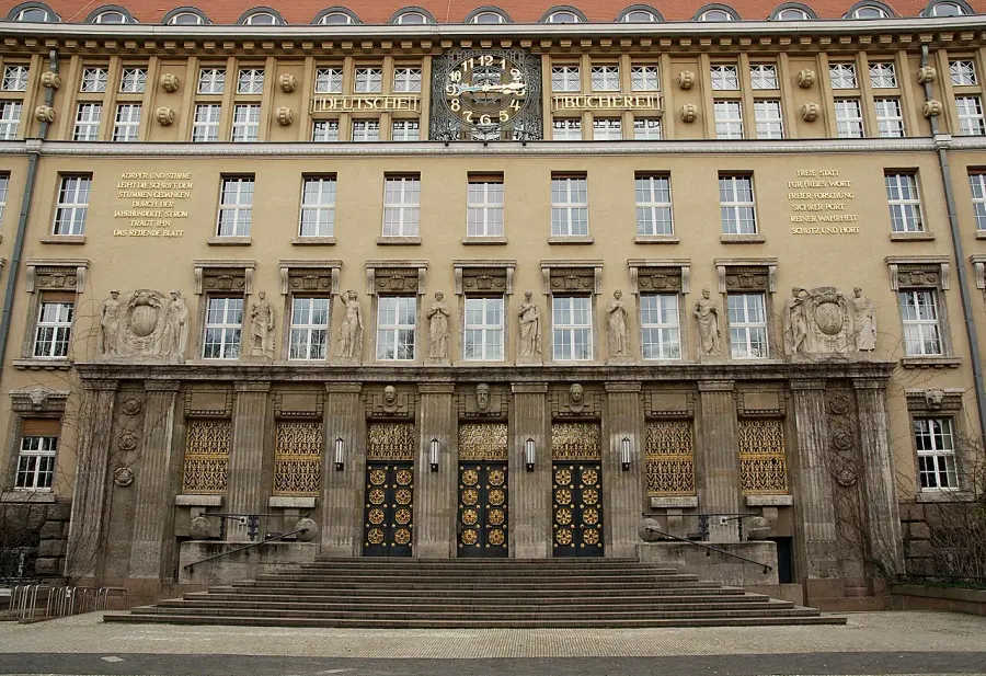 La carte Bibliothèque nationale allemande