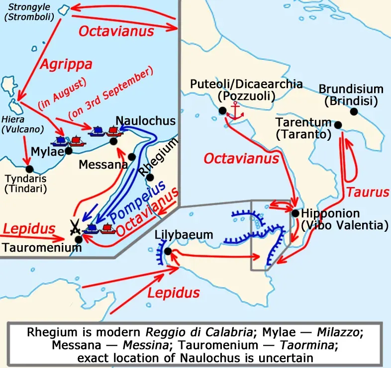 La carte Révolte sicilienne