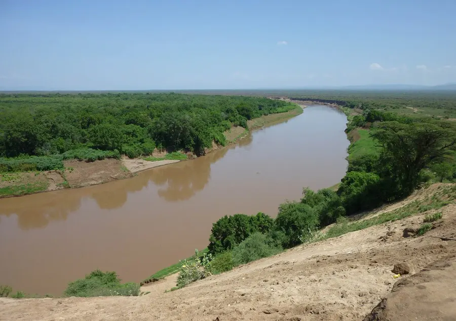 La carte Rivière Omo