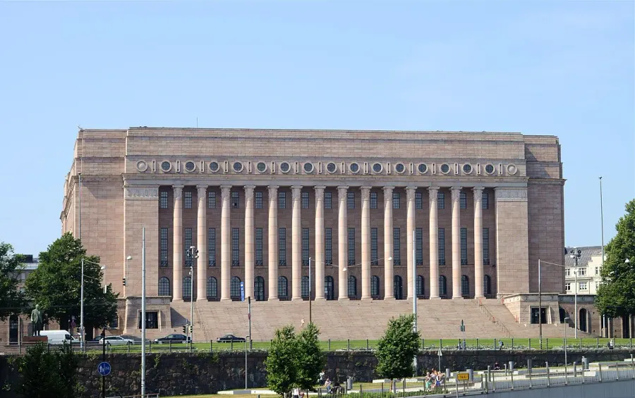 La carte Palais du Parlement de Finlande