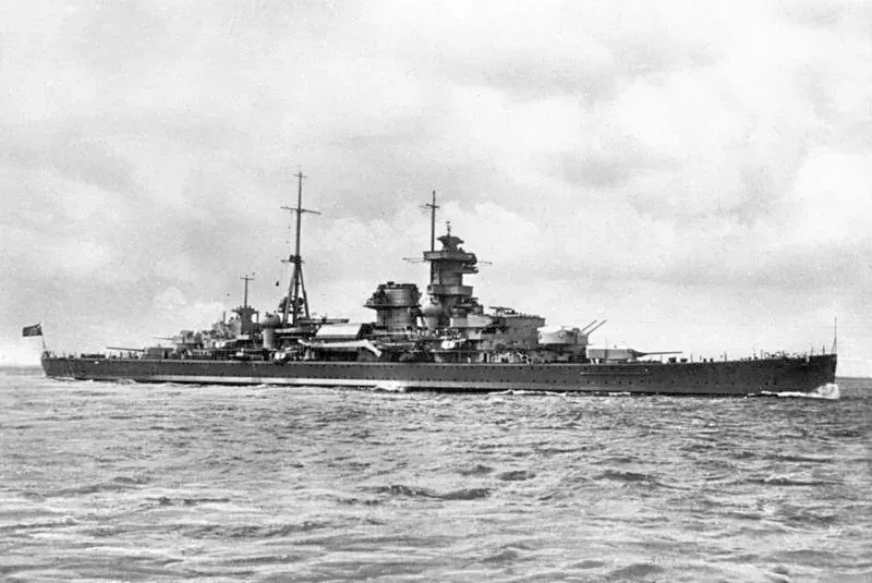 The German cruiser Admiral Hipper card