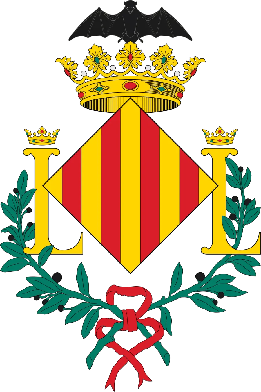 La carte Blason de Valence