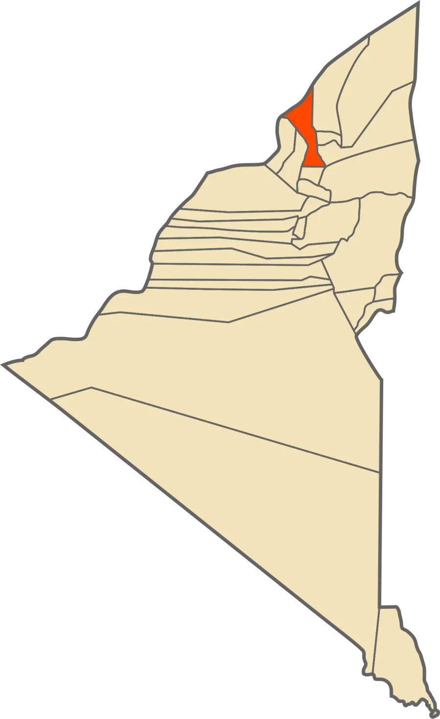 La carte Ouled Aïssa