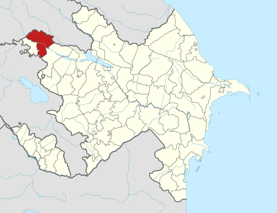 La carte Ağstafa