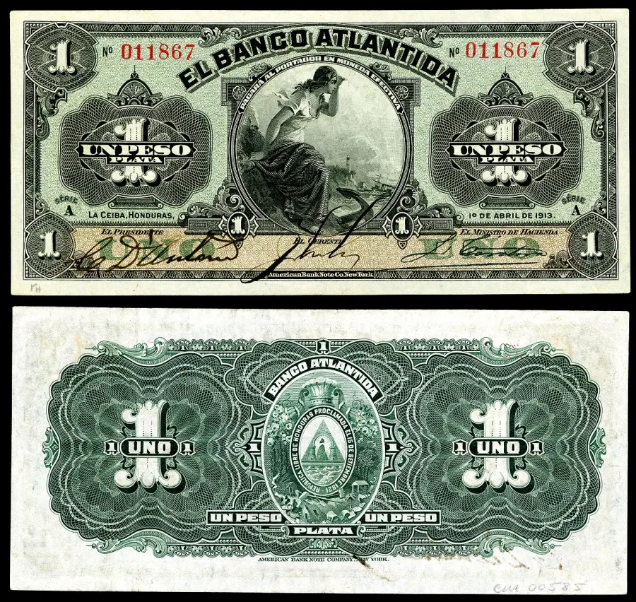 La carte Peso hondurien