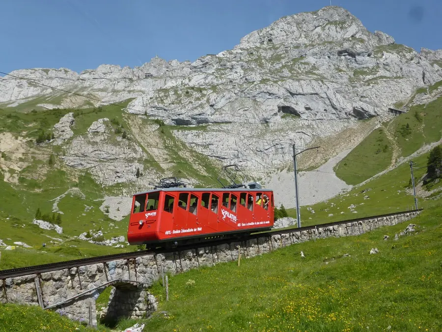 La carte Pilatusbahn