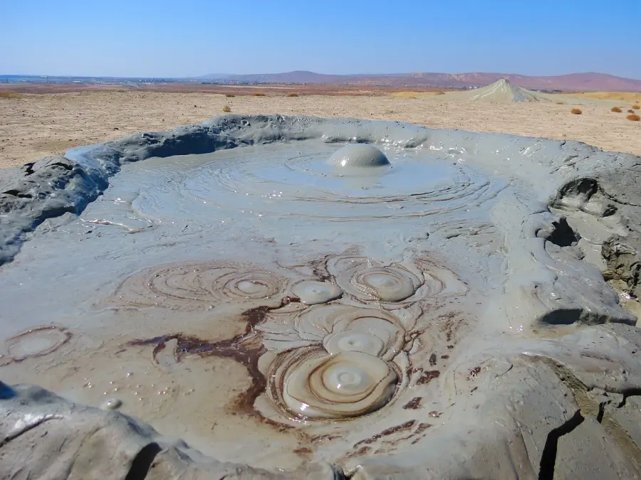 La carte Volcan de boue en Azerbaïdjan