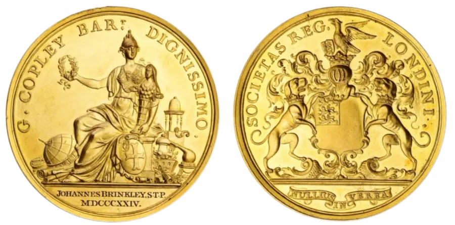 La carte Médaille Copley