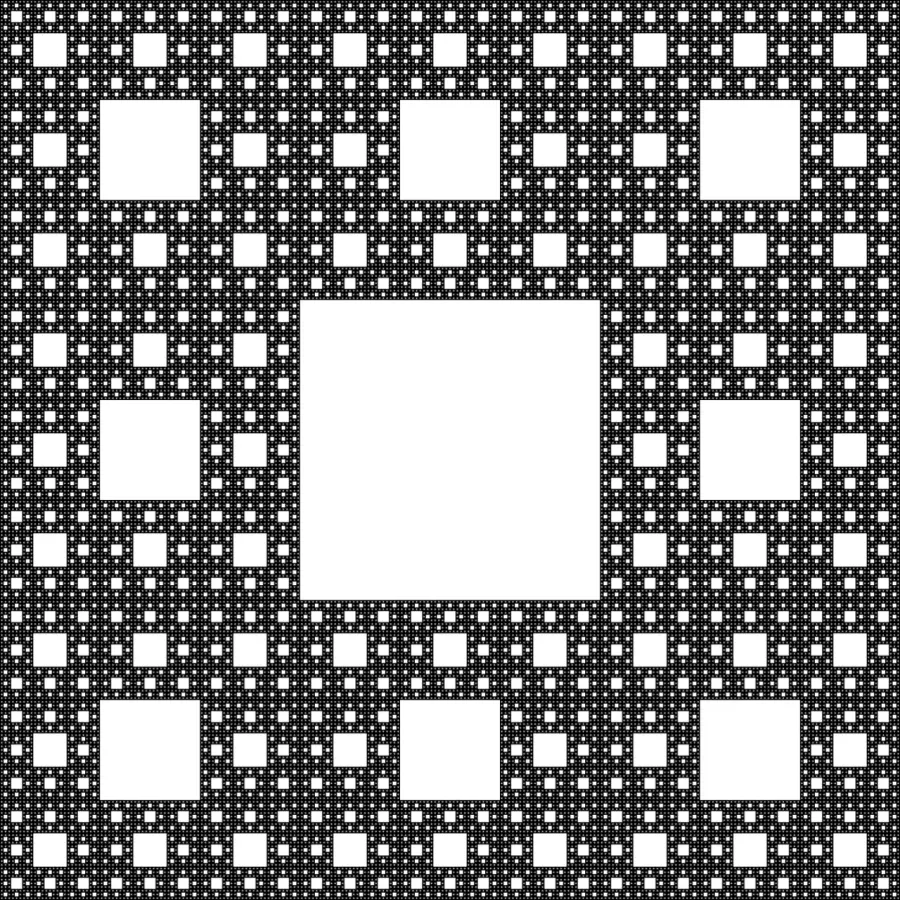 La carte Tapis de Sierpiński