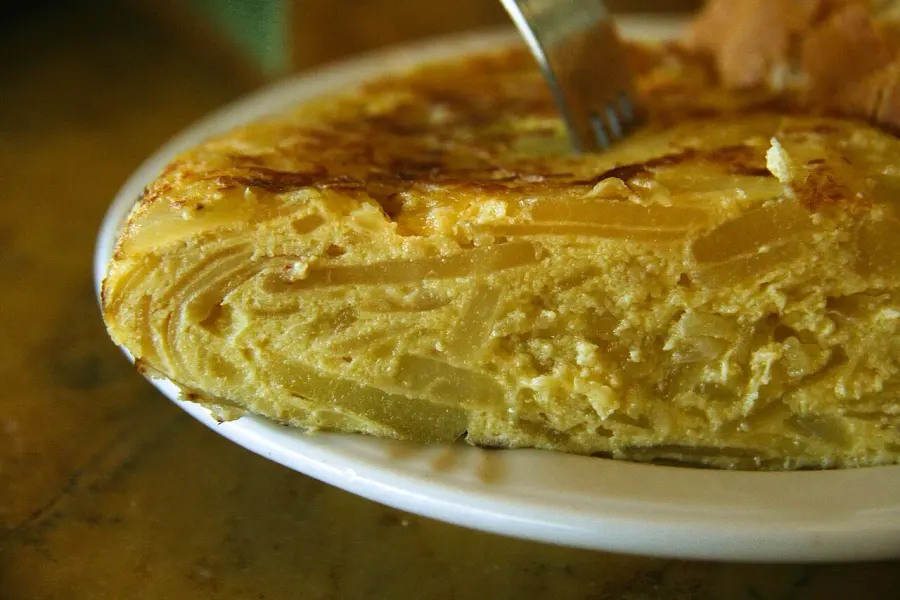 The Spanish omelette card