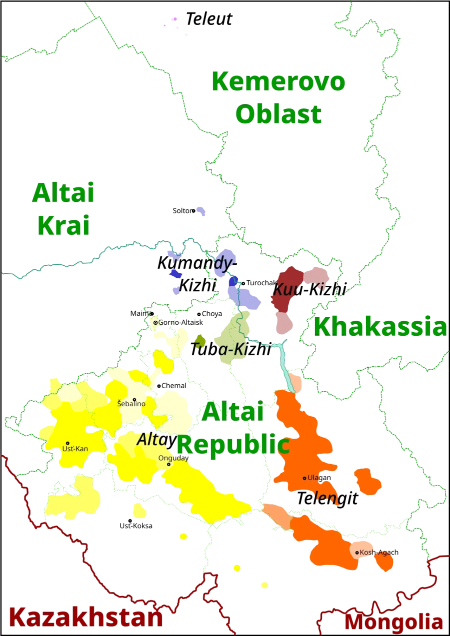 La carte Altaï