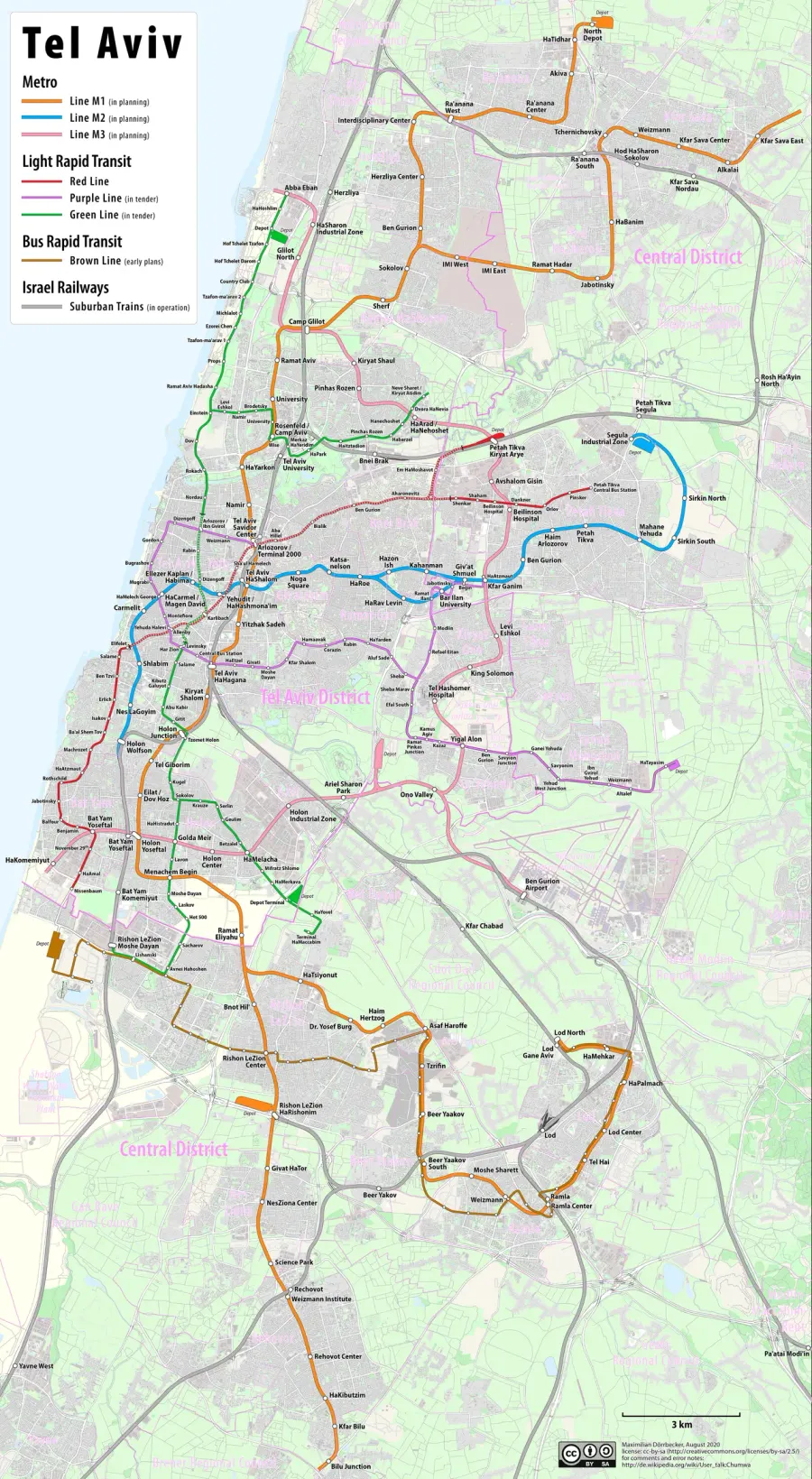 The Tel Aviv Metro card