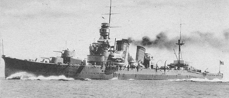 The Japanese cruiser Furutaka card