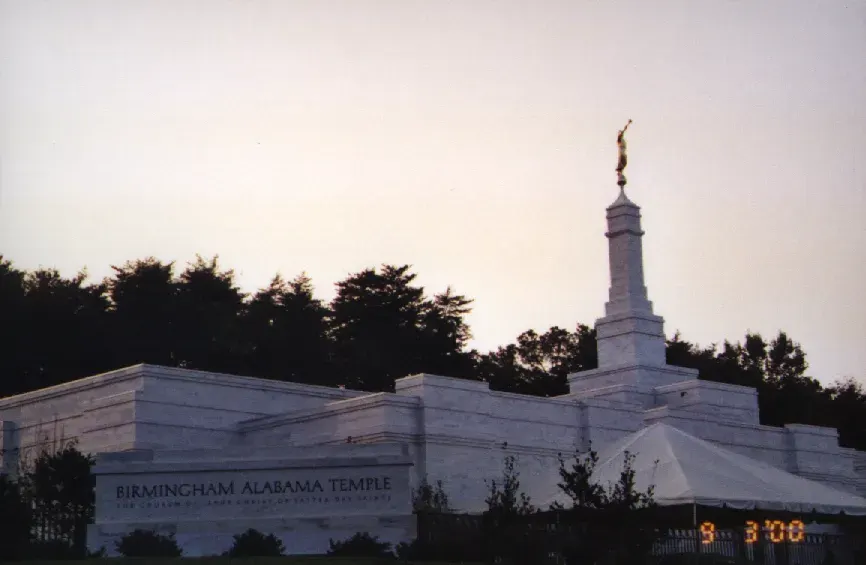 La carte Temple mormon de Birmingham