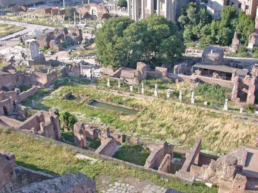 La carte Maison des vestales