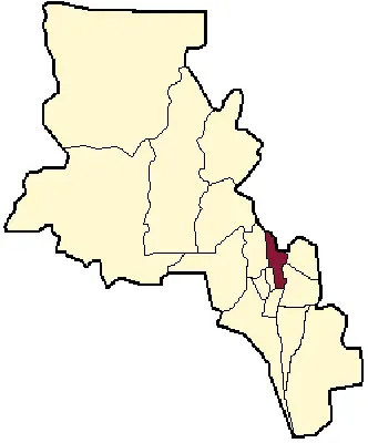 La carte Département de Paclín
