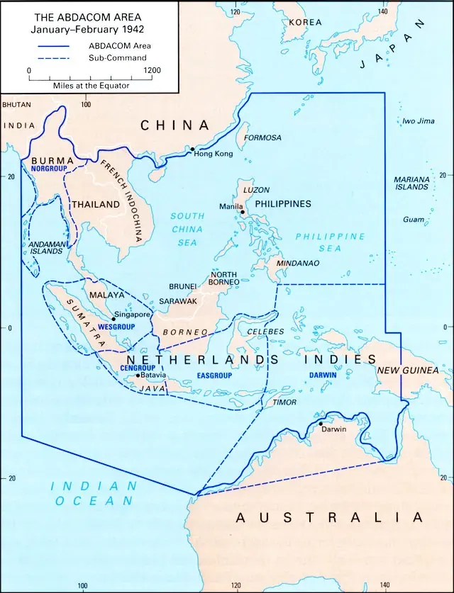 The American-British-Dutch-Australian Command card