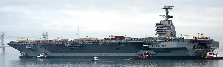 The Gerald R. Ford-class aircraft carrier card