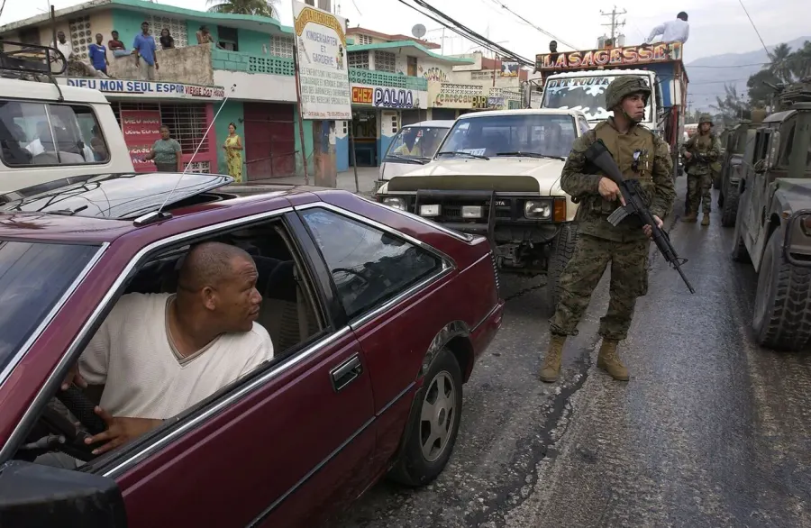 La carte Crise haïtienne de 2004