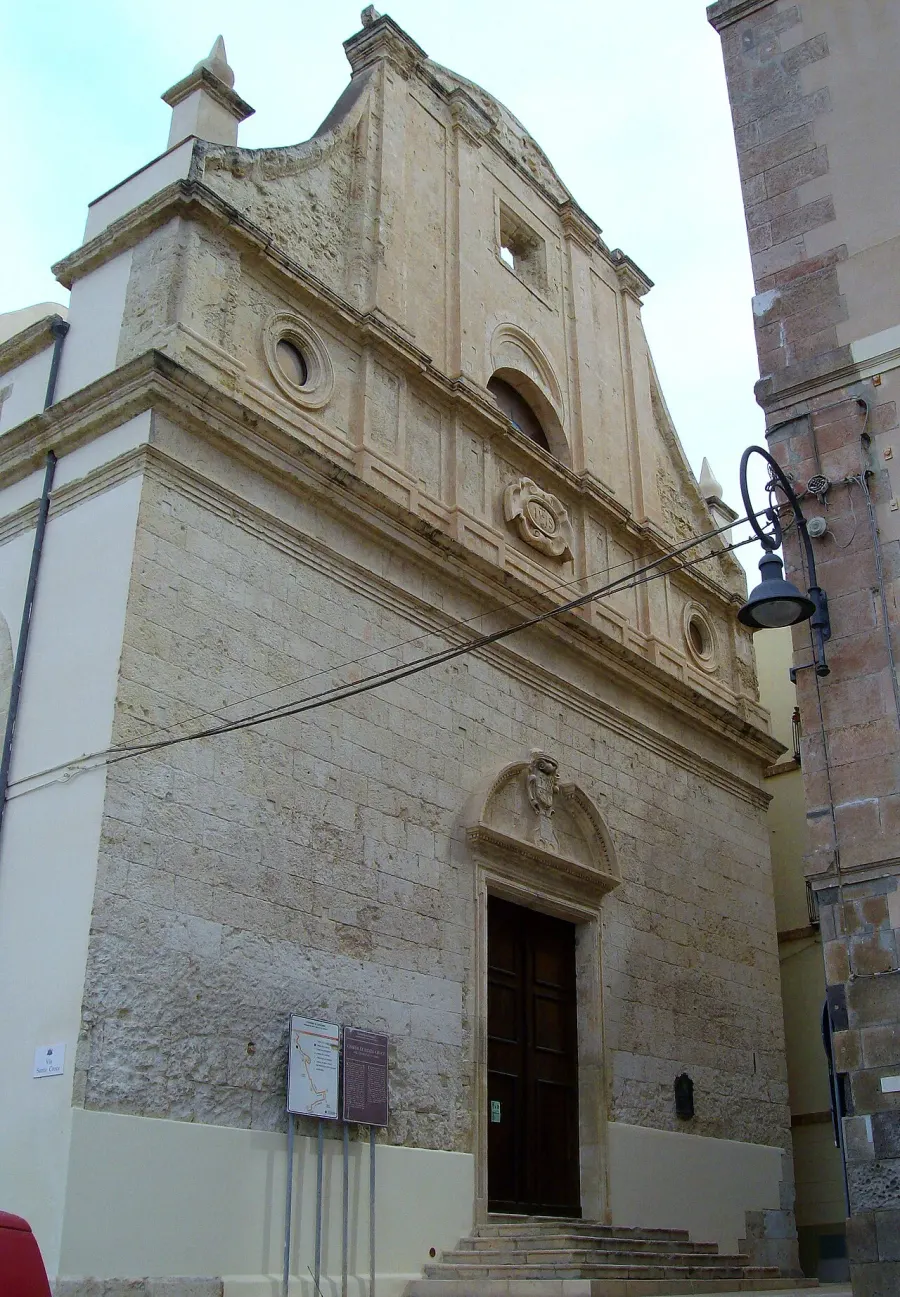 La carte Basilique Sainte-Croix de Cagliari