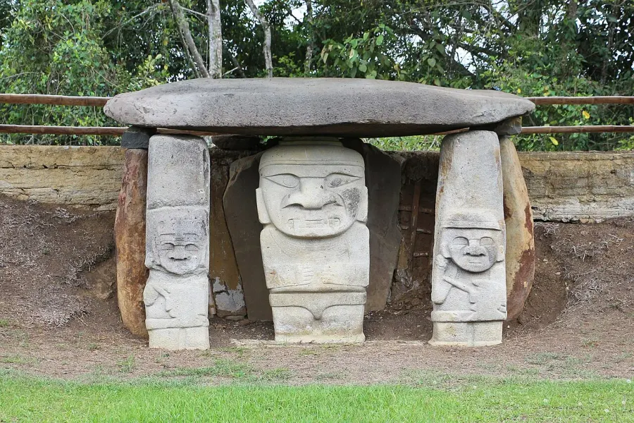 La carte Parc archéologique de San Agustín