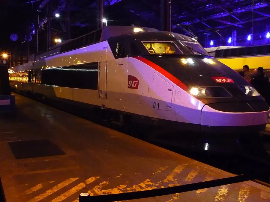 La carte TGV Sud-Est