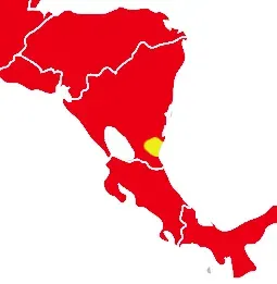 La carte Oryzomys dimidiatus
