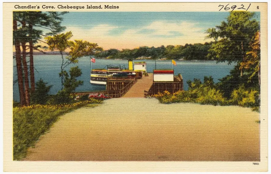 La carte Chebeague Island