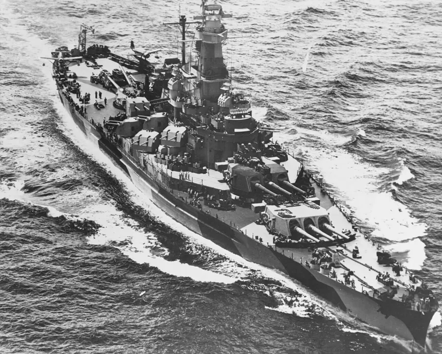 The USS Indiana card